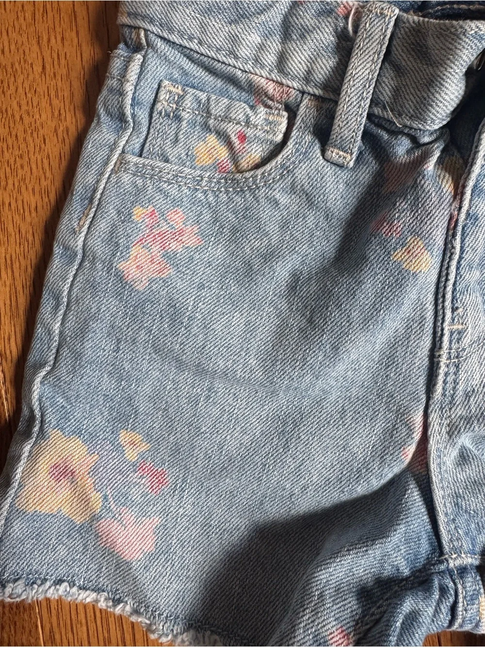 Two pairs old navy jean shorts 5T